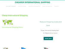 Tablet Screenshot of cheaperinternationalshipping.com
